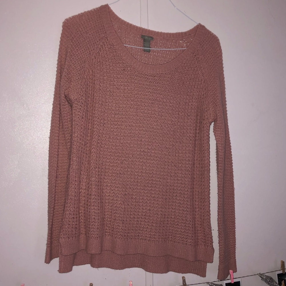 charlotte russe light pink sweater